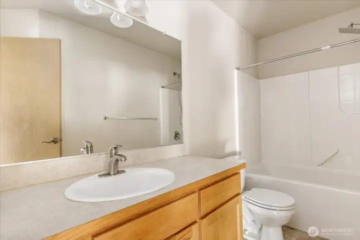 Hall bathroom.