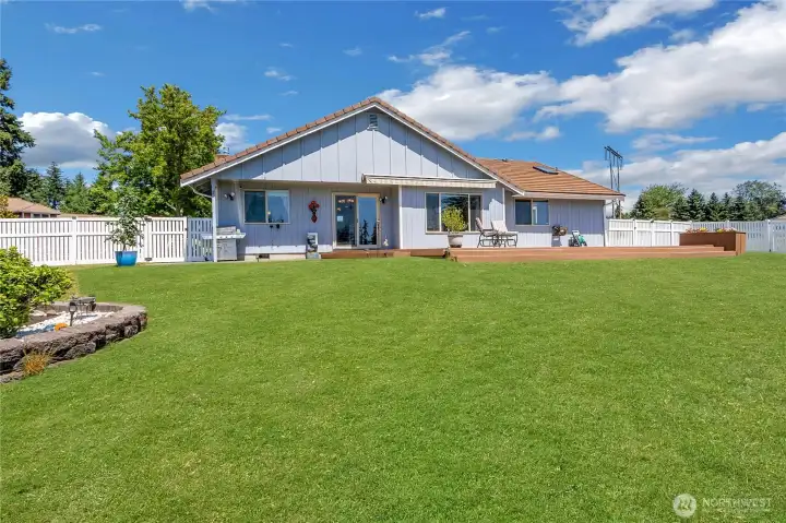 Spacious yard and room to roam.