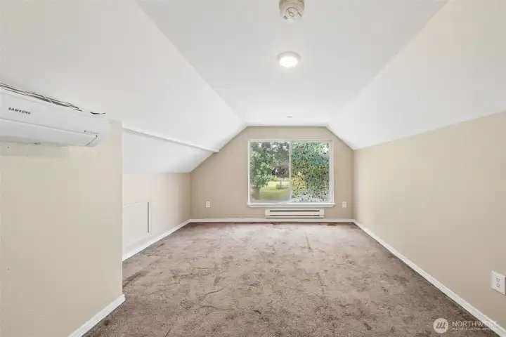 2nd bedroom on upper level could use new flooring. Dual split system for upper level in this room.