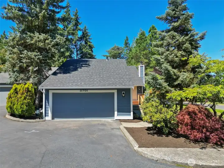 Corner lot with 2 car garage Corner lot with 2 car garage