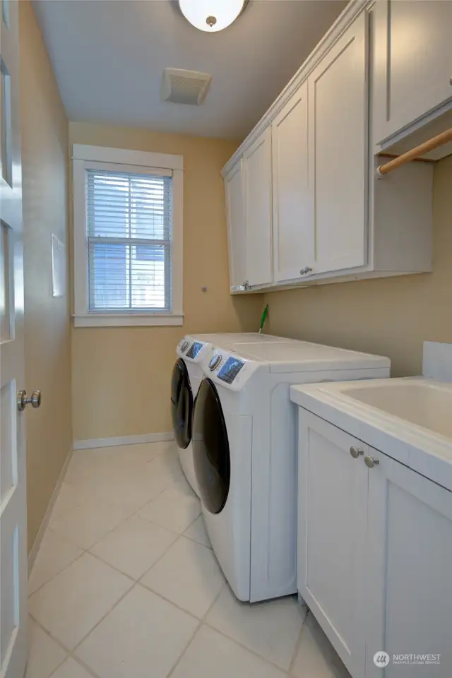....and also a large laundry room with sink.
