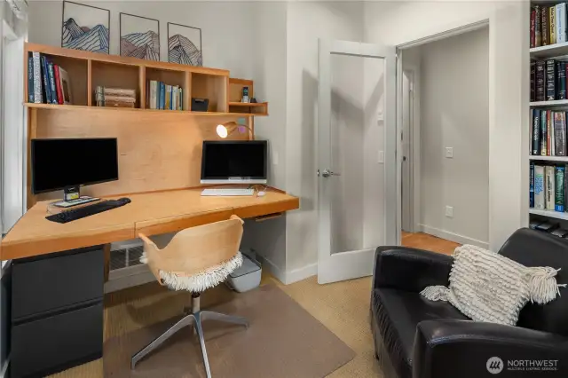 Convenient main floor den.