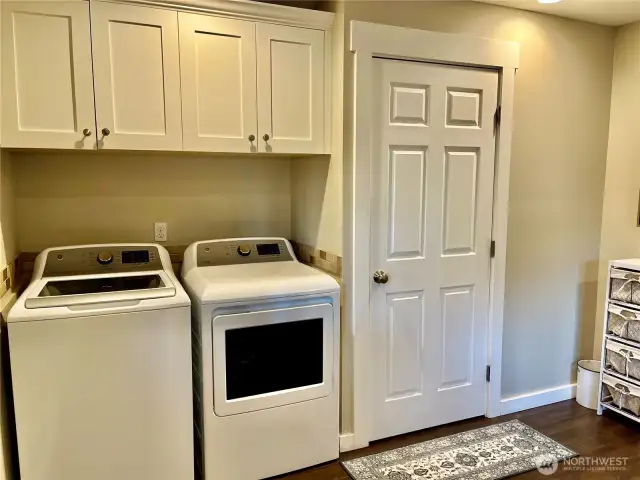 Versatile multi-purpose utility room with a spacious area, ideal for more than just laundry—perfect for additional storage, hobbies, or a home office.