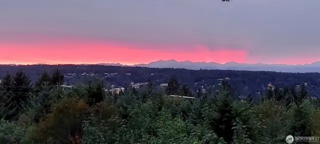 Beautiful and surreal skies against an Olympic Mountain backdrop can be yours.