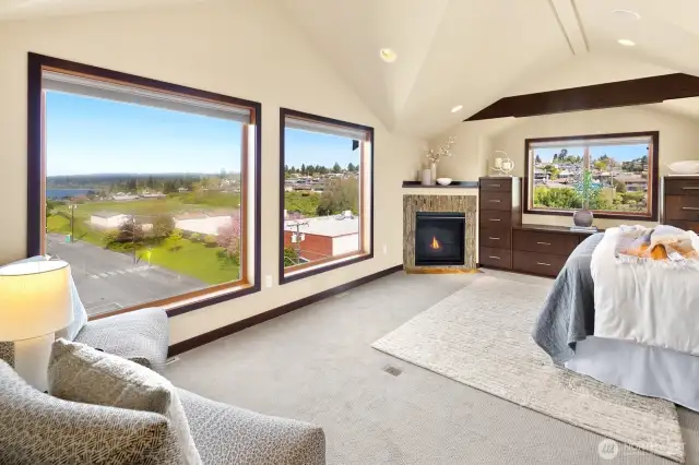 Primary Suite features large custom windows and beautiful views you won't find elsewhere