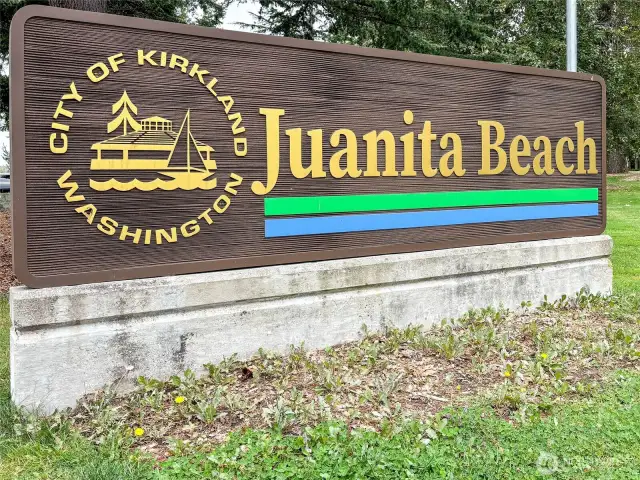 Close to Juanita Beach Park and shopping.