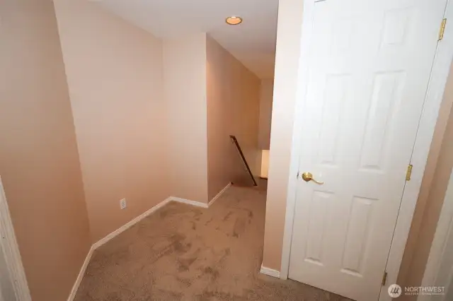 Second floor and utility closet