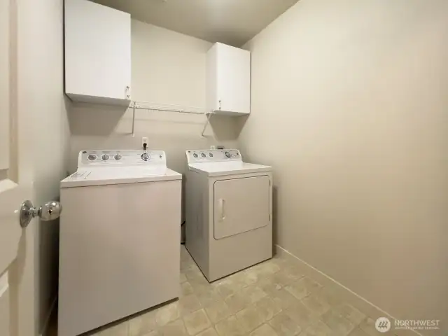 Upstairs laundry room