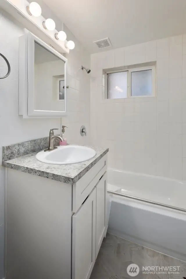 New remodeled bathroom.
