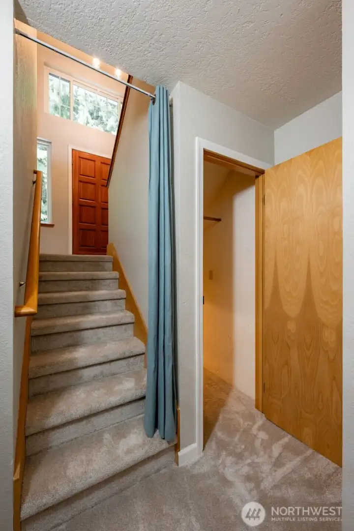 Extra storage under the stairs