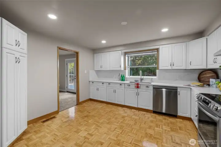Eat in Kitchen with View off Deck area