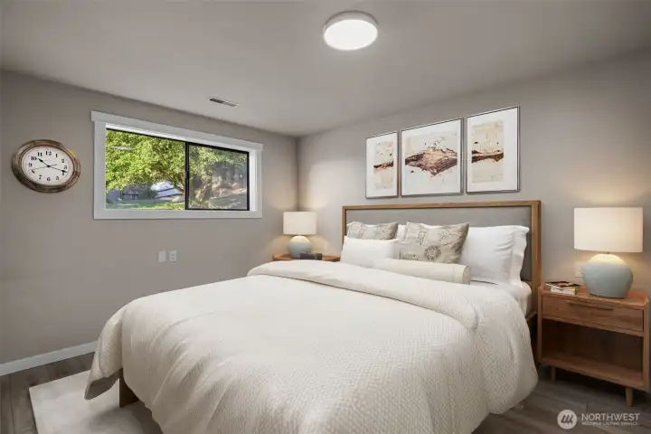 One of Two Guest Bedrooms on Lower Level
