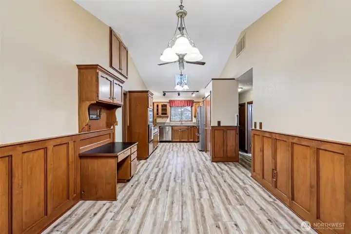 Kitchen viewed from the breakfast nook. Such a great space!