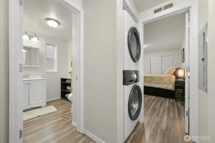 High end Electrolux washer and dryer new in 2025.