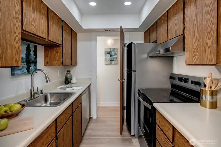 Laundry and pantry is just through the door.