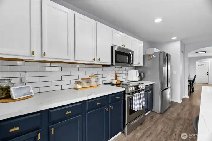 All custom upgrades in the kitchen