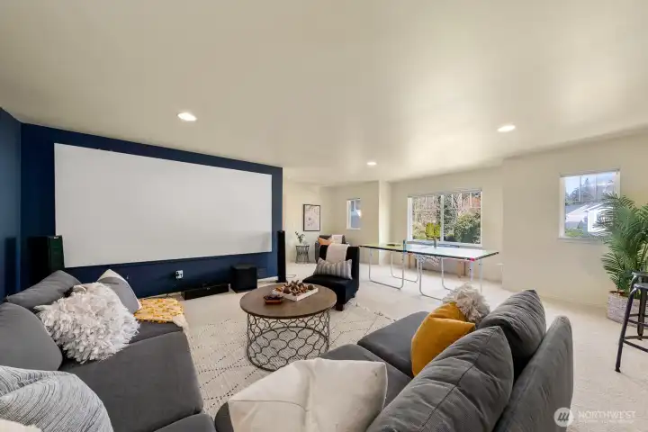 Media room upstairs