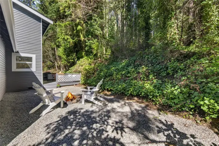 Firepit area.