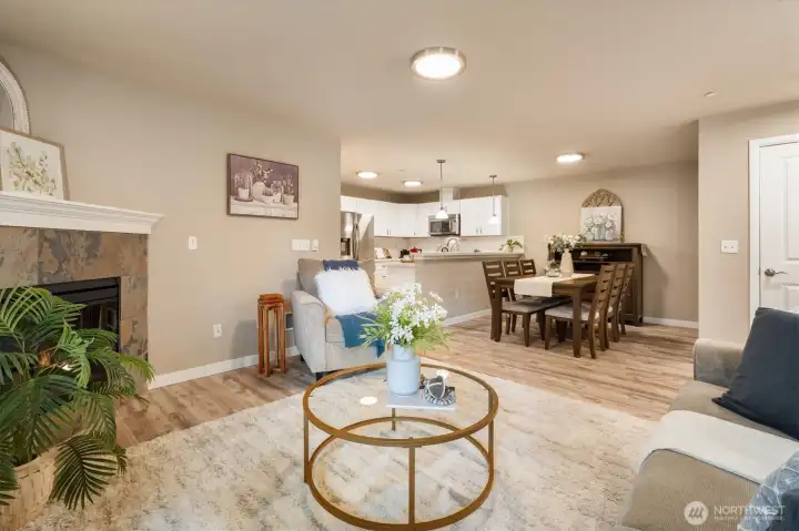 Open-concept living that feels bright, connected, and perfect for both relaxing and entertaining.
