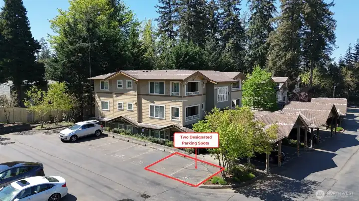 Two additional assigned parking spaces for added convenience for you and your guests.
