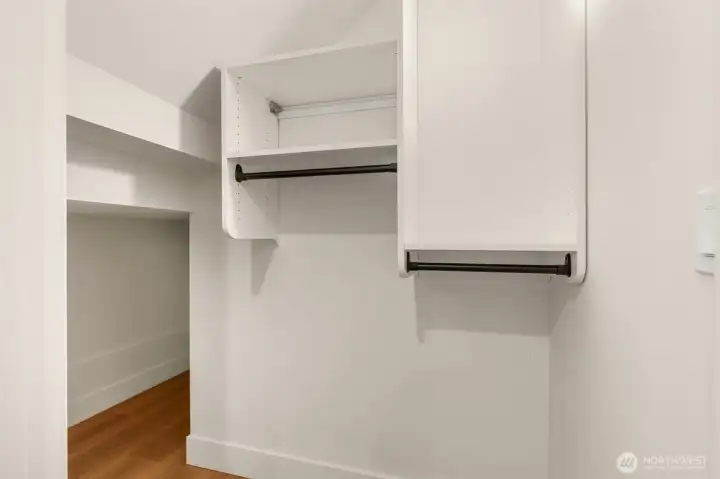 Main level bedroom closet