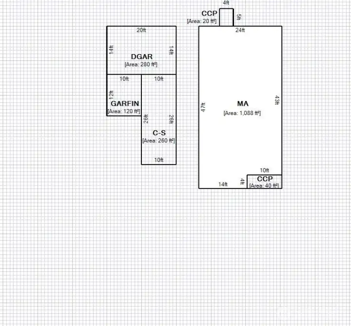 Layout, approximate dimensions and square footage from County site.