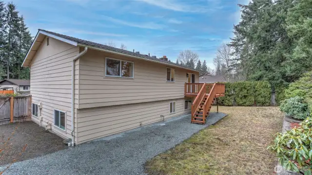 This home boasts a spacious 8800 sq ft with room for outdoor activities, gardening, etc.