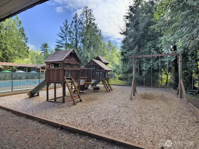 Play area outside clubhouse
