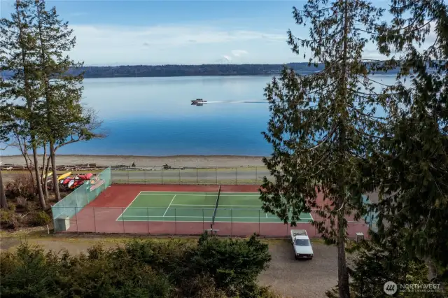 Tennis at the spit/lagoon