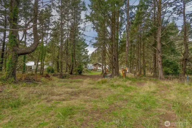 Driveway to property
