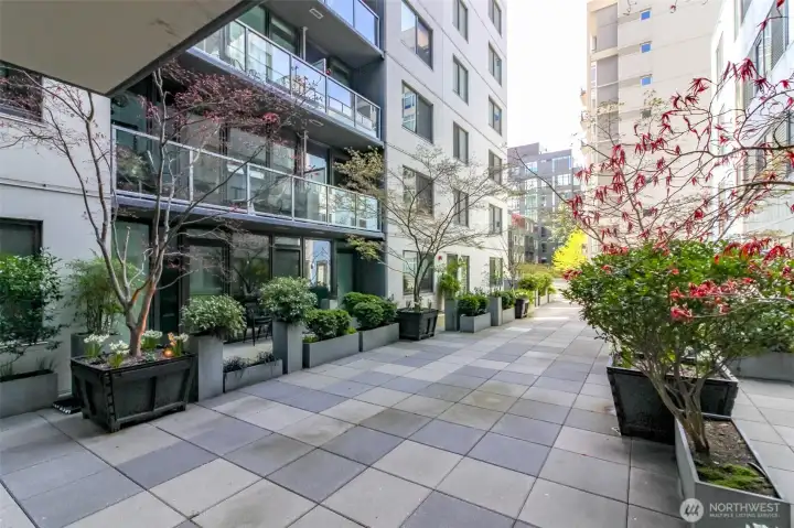 terrace outside of gym