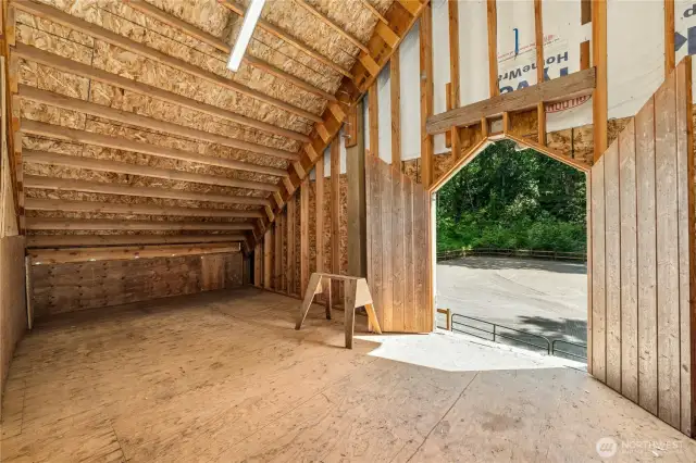 Hay storage.