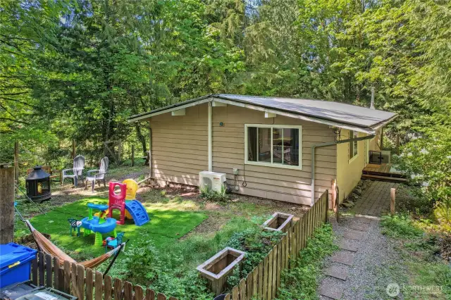 Second home presently rented.