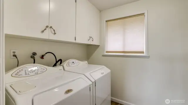 Main floor utility room