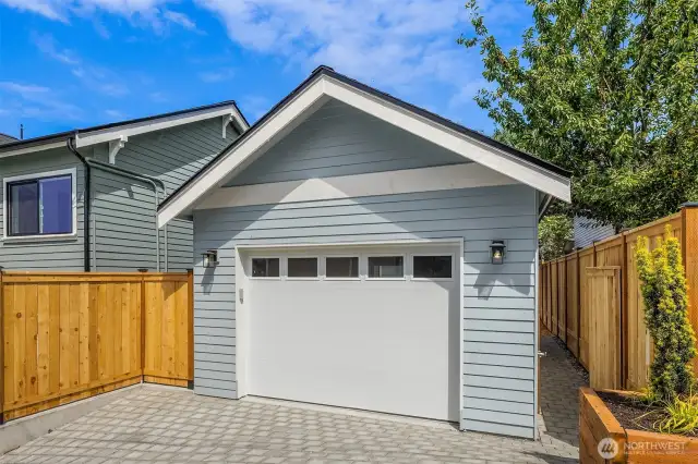 Detached EV-ready garage