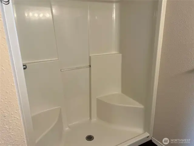 Primary walk in shower.