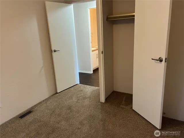 Second bedroom closet area.
