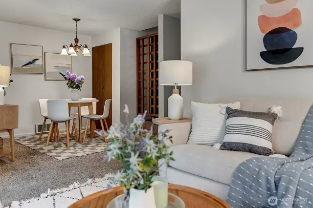 Open Living and Dining Room