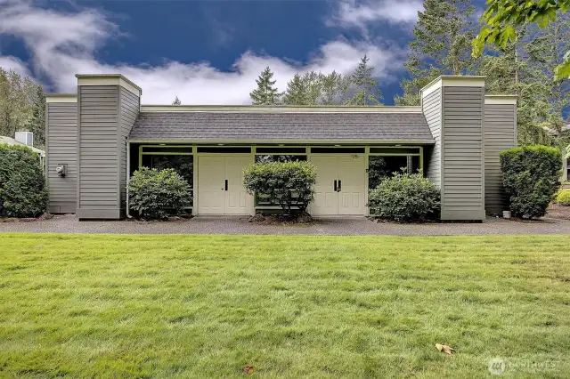 Clubhouse with meeting rooms, Mens and Momen's dressing rooms/bathrooms, and kitchen