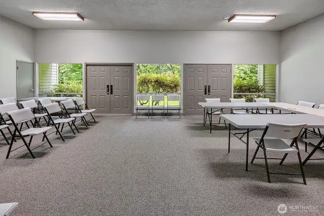 Large open room in the club house