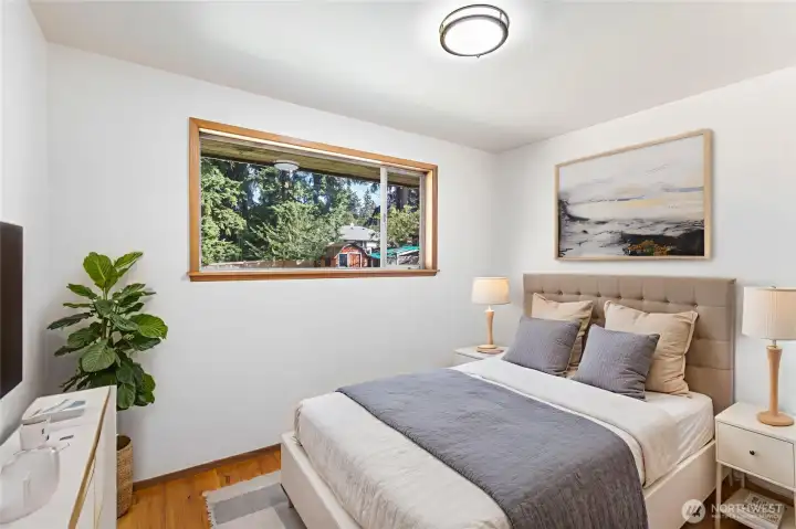Virtually staged. Secondary bed upstairs #1