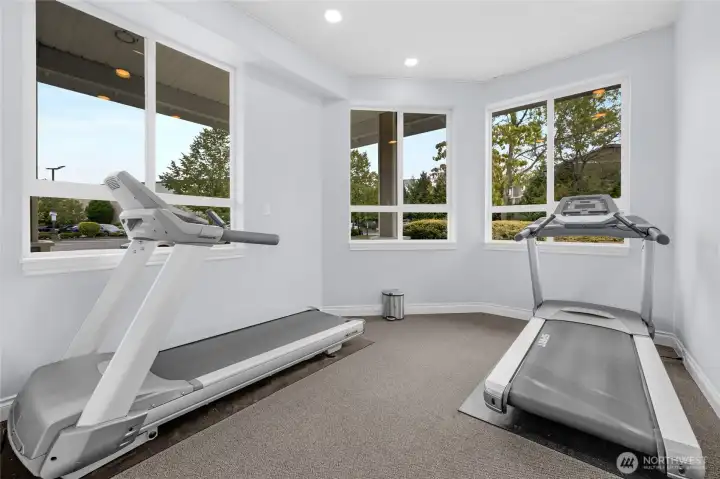 Tread mill room…