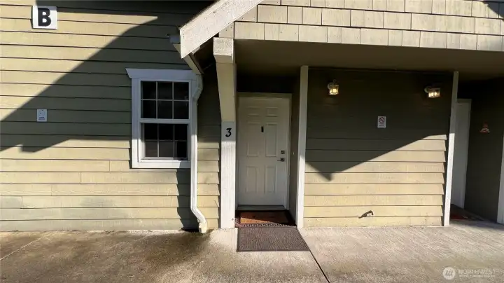 front door of unit