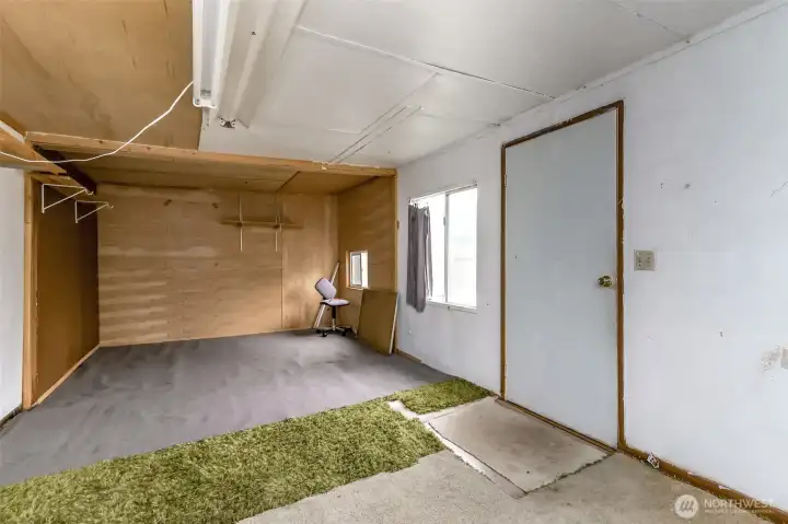 Outbuilding interior, use for storage or flex space