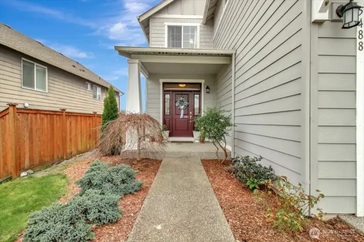Amazing curb appeal and a welcoming entry.