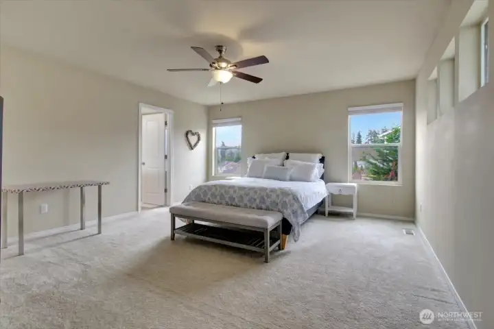 Primary bedroom is HUGE!
