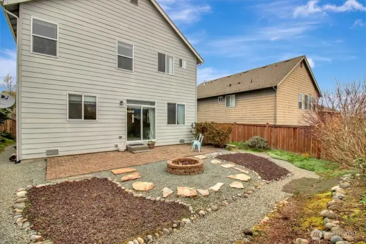 Gorgeous fully fenced backyard is low maintenance.
