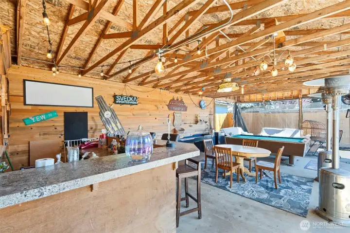 Step onto the large patio, ready for hosting or an evening to yourself.