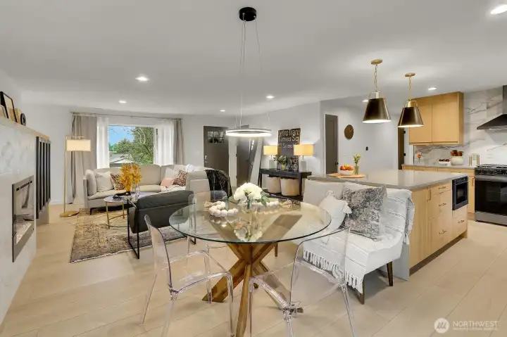 View of Great Room from Sliding Rear Door