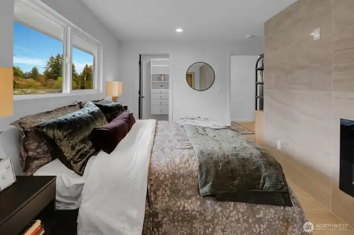 Primary Suite looking back to Walk-in Closet